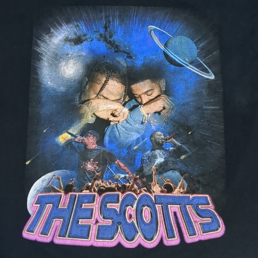 The Scott’s Rap Tee Kid Cudi Travis Scott T-Shirt Size Large - Picture 2 of 8